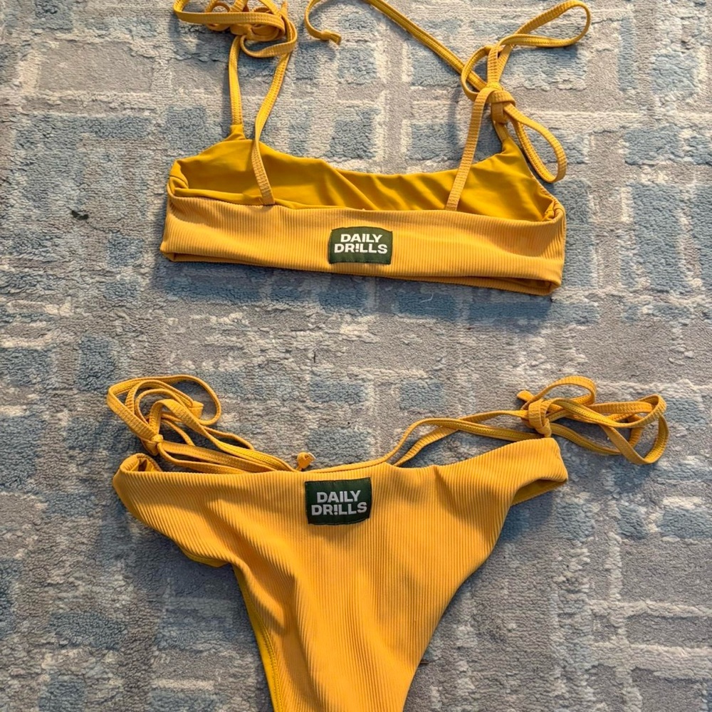 Daily Drills Mustard Bikini Set